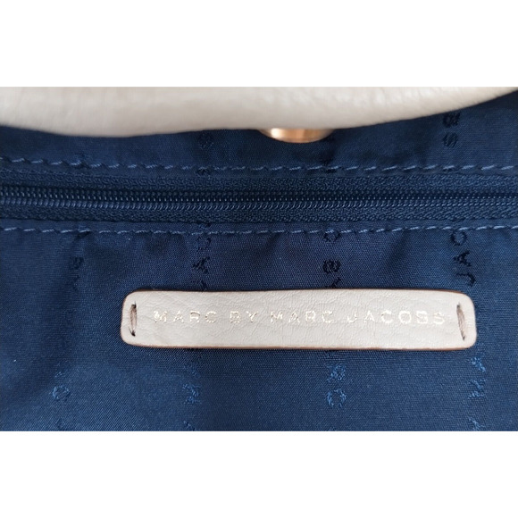 Marc By Marc Jacobs Ivory Pebbled Leather Double Handle Tote Shoulder Bag - Picture 11 of 15